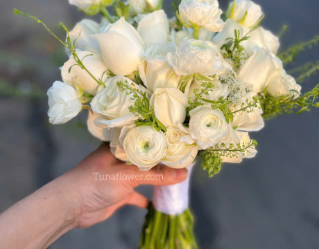 Ý Nghĩa Bó Hoa Cưới Mao Lương trắng – Tinh Hoa Tình Yêu Từ Tuna Flower