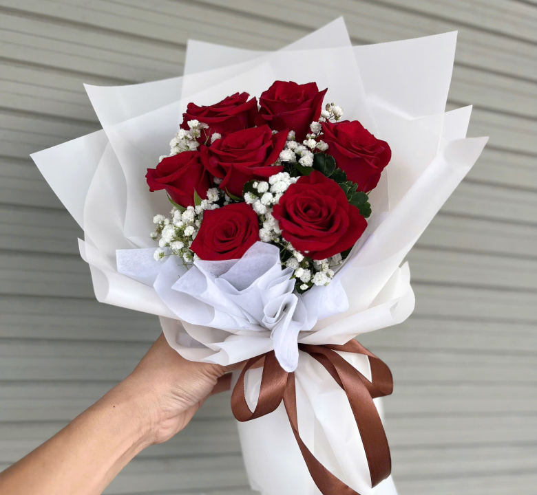Bó hoa hồng đỏ 01