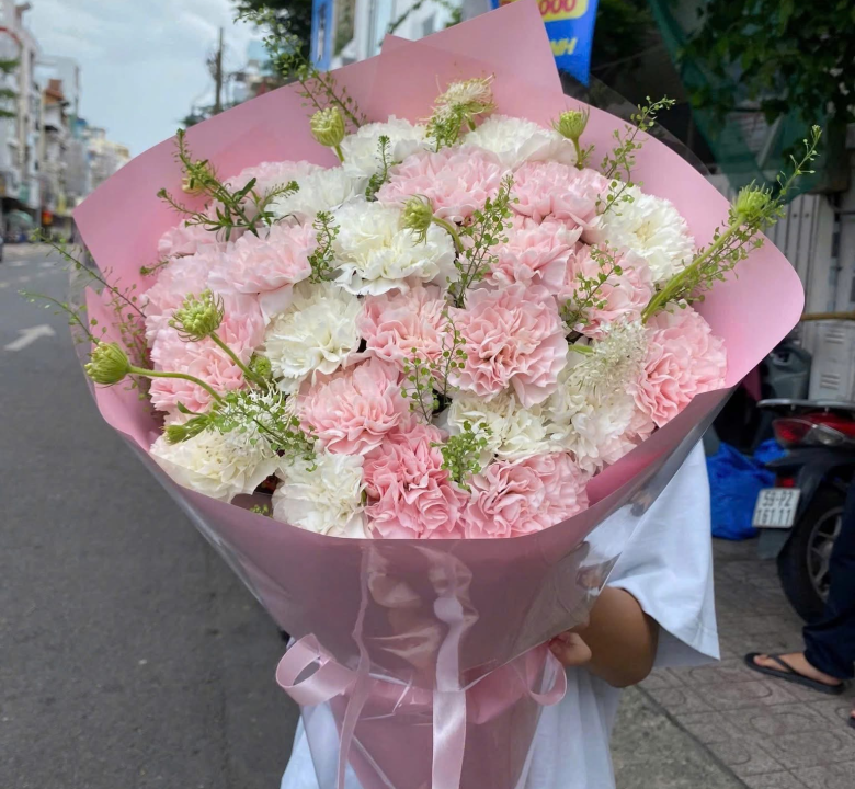 Bó hoa cẩm chướng Hà Lan 01-01