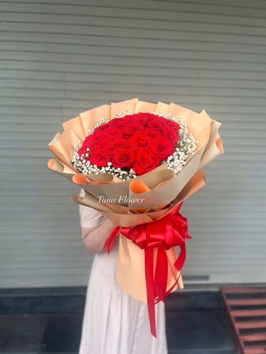 hoa tháng 12 và hoa tháng 1 - lẵng năm mới