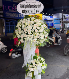 Kệ hoa viếng tang 03
