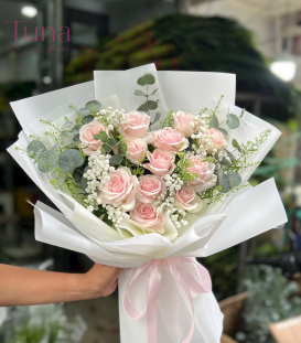 Bó hoa hồng pink ohara 01-88