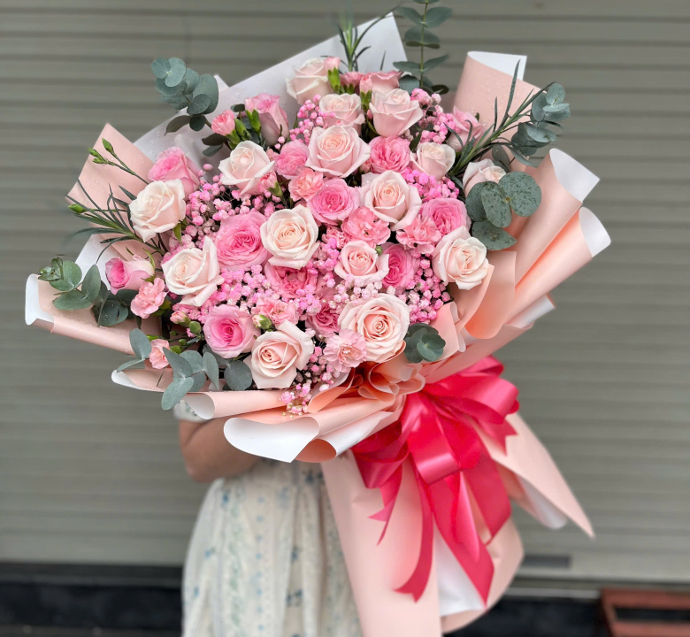 Bó hoa hồng 01-02