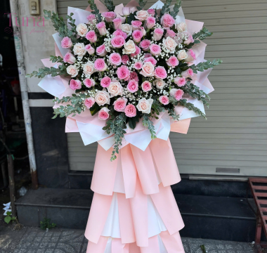 Kệ hoa chúc mừng 10-19