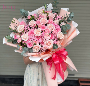 Bó hoa hồng 01-02